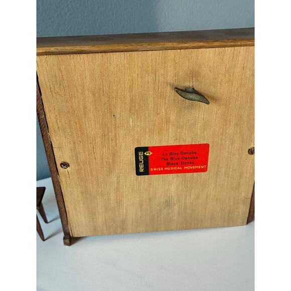 Vintage Reuge “Blue Danube” Piano Music Box – Handcrafted Wood – Working – Lean - Picture 6 of 7